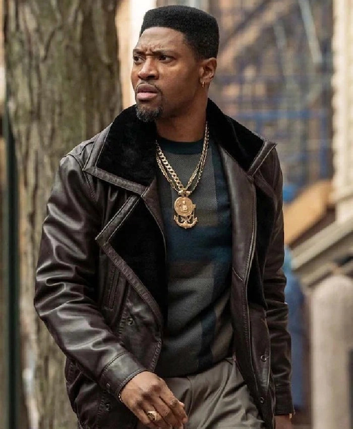 Shop Power Book III London Brown Leather Jacket