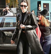 Shop Kate Hudson Black Biker Leather Jacket