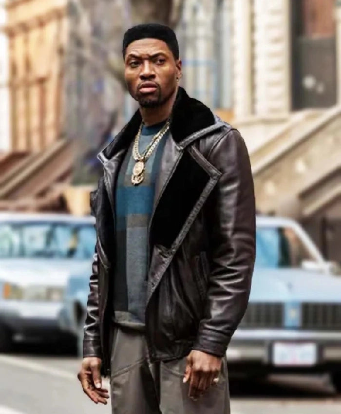Shop Power Book III London Brown Leather Jacket
