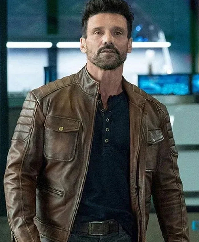 Shop FRANK GRILLO BOSS LEVEL LEATHER JACKET
