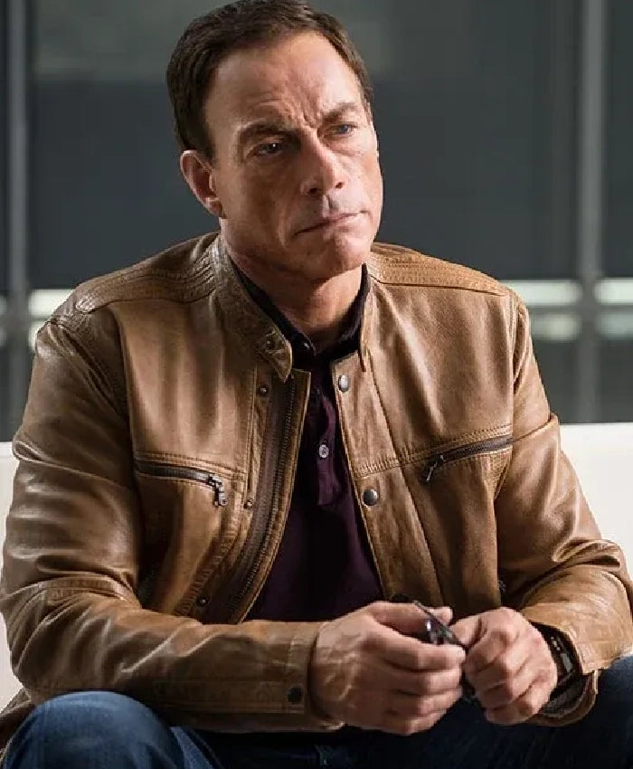 Jean-Claude Van Johnson Inspired Leather Jacket for Men