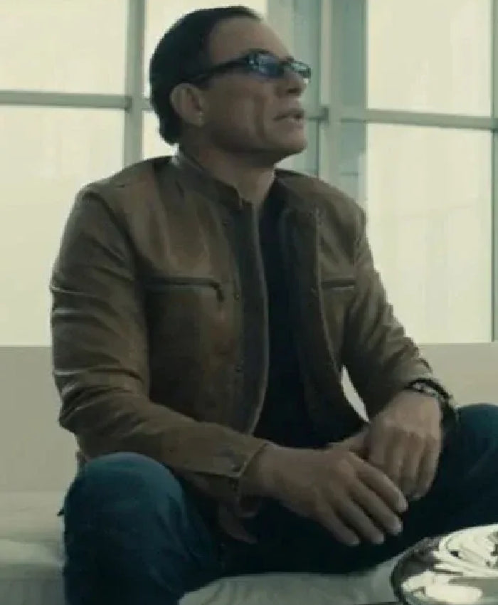 Jean-Claude Van Johnson Inspired Leather Jacket for Men