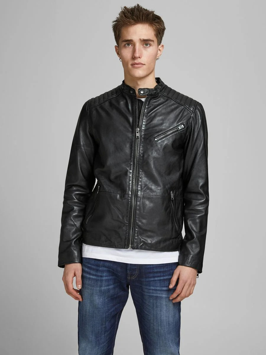 Shop Men Club Night Classic Leather Jacket