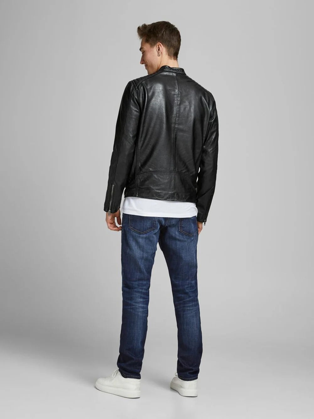 Shop Men Club Night Classic Leather Jacket
