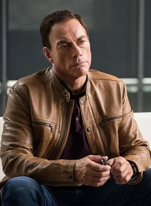 Jean-Claude Van Johnson Inspired Leather Jacket for Men